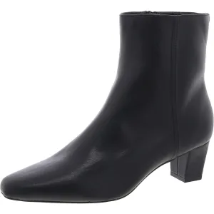 CARLIE Womens Laceless Faux Leather Ankle Boots