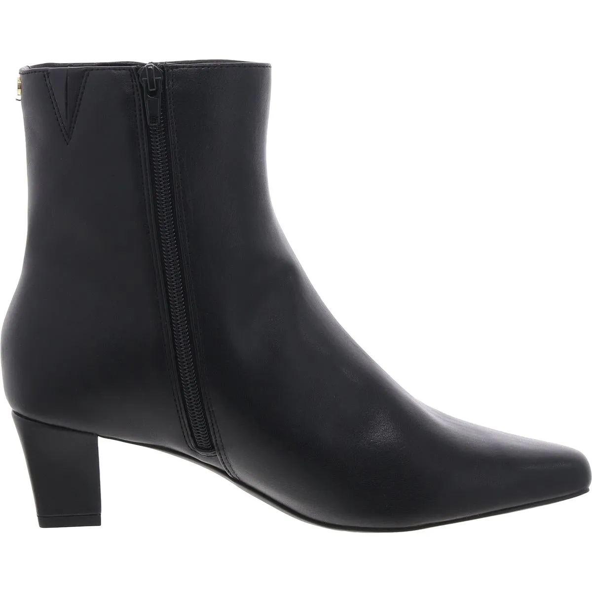 CARLIE Womens Laceless Faux Leather Ankle Boots