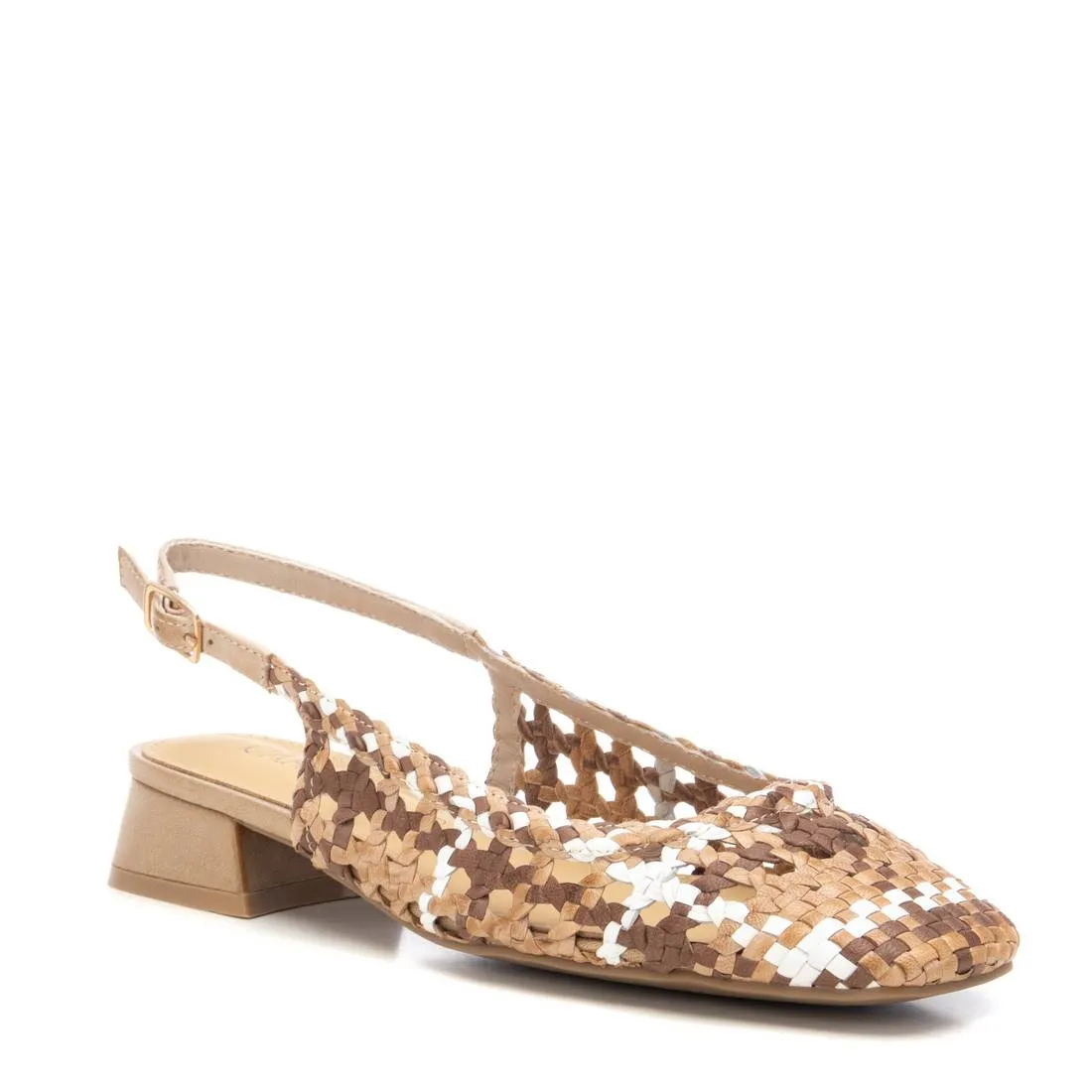Carmela Leather Women's Slingback Braided Sandals By XTI