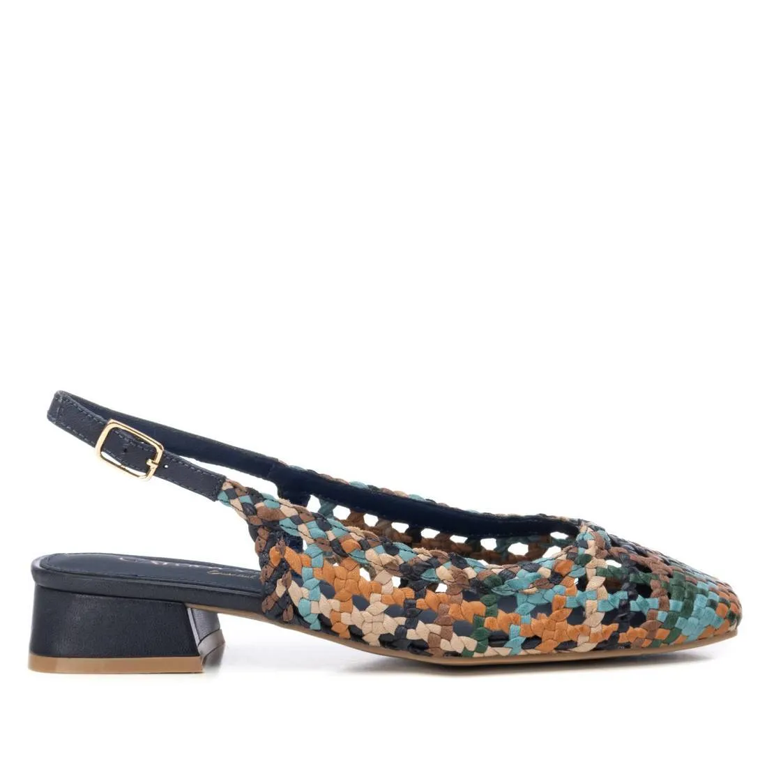 Carmela Leather Women's Slingback Braided Sandals By XTI