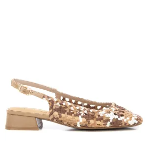 Carmela Leather Women's Slingback Braided Sandals By XTI