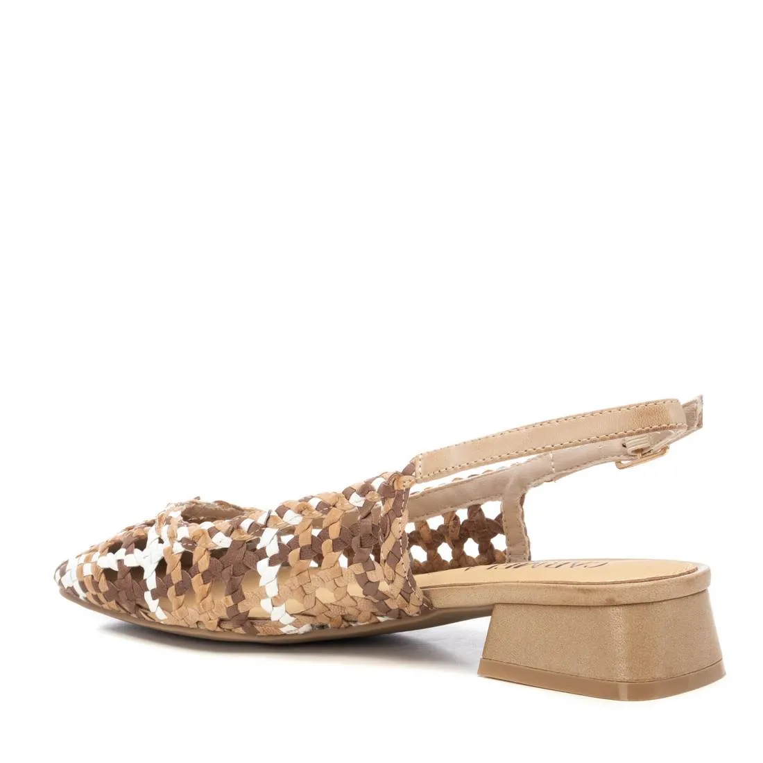 Carmela Leather Women's Slingback Braided Sandals By XTI