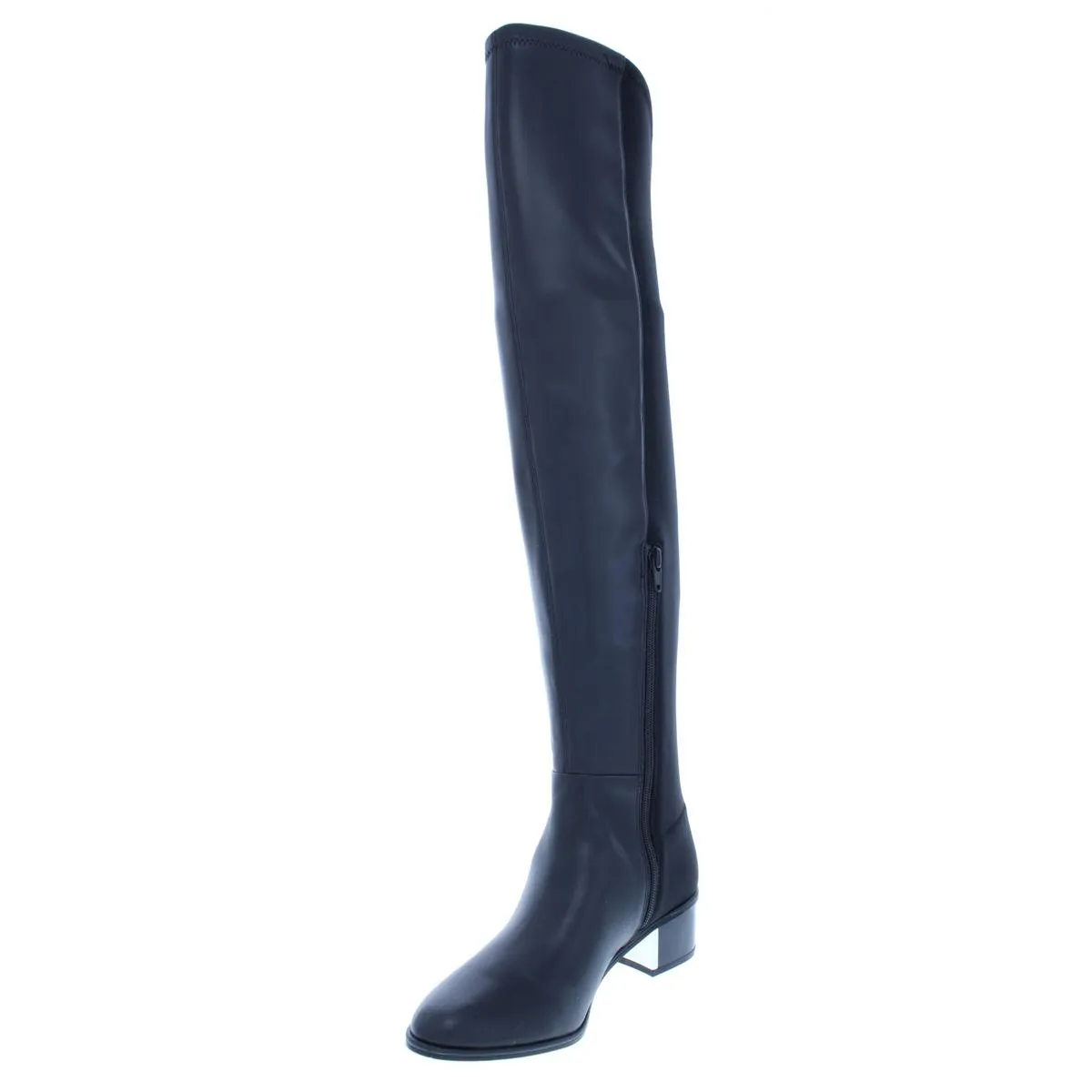 Carney Womens Mixed Media Dress Over-The-Knee Boots