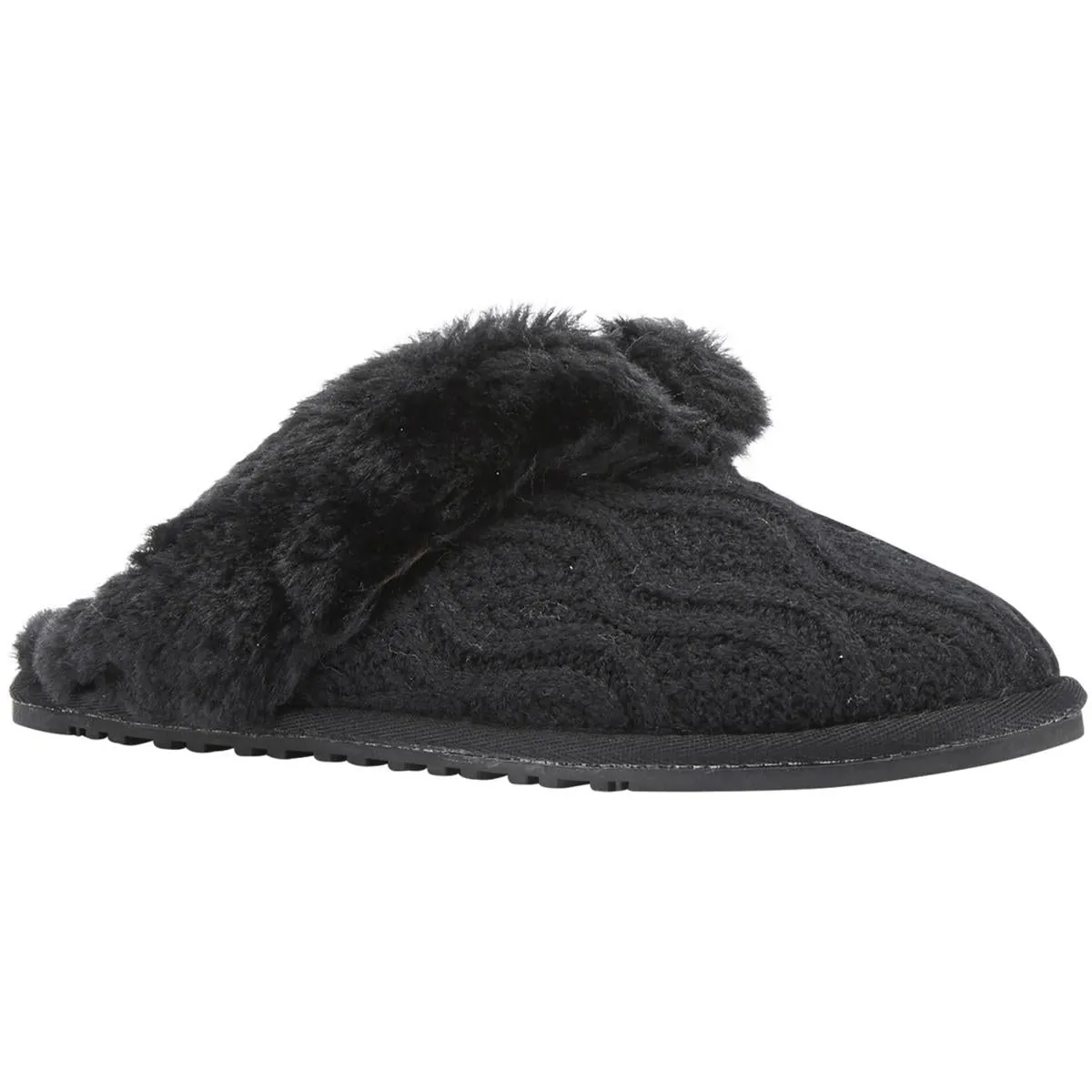 Carolina Womens Slip On Flat Scuff Slippers