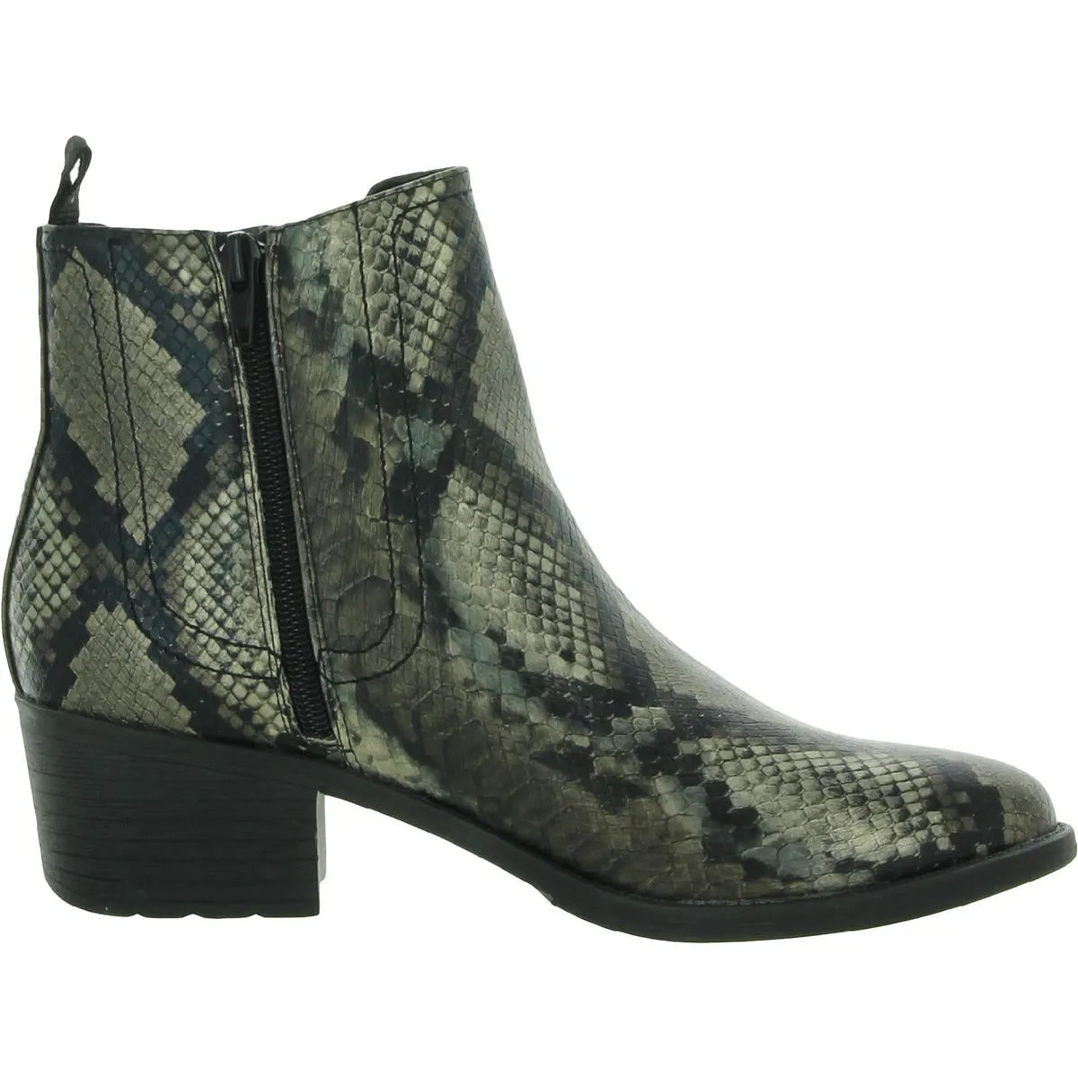 Carriage Womens Faux Leather Almond Toe Chelsea Boots