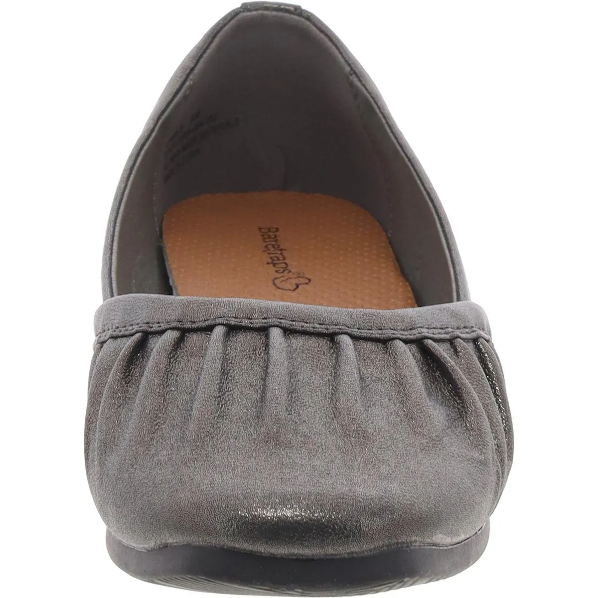 Charlie Womens Shimmer Faux Leather Ballet Flats