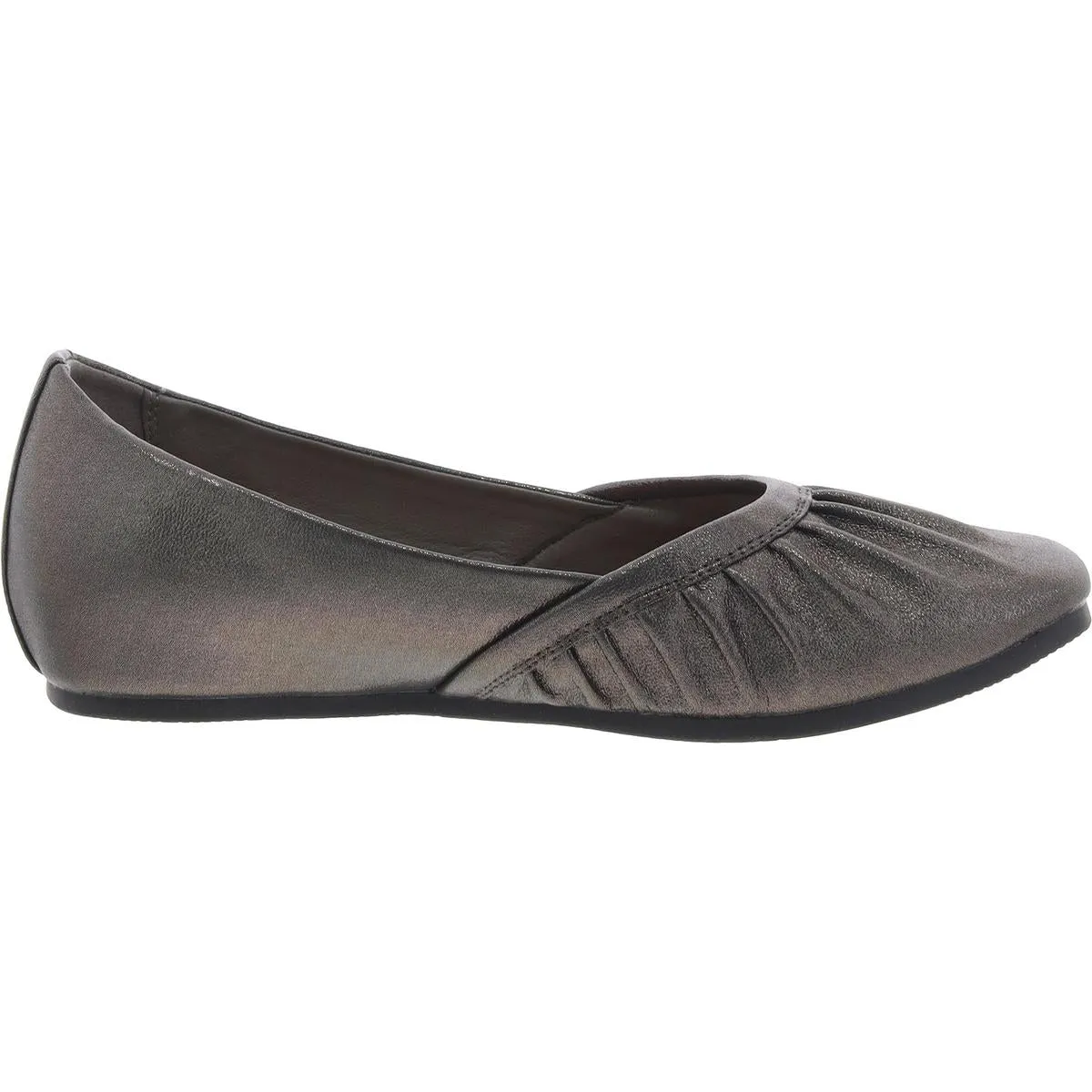 Charlie Womens Shimmer Faux Leather Ballet Flats