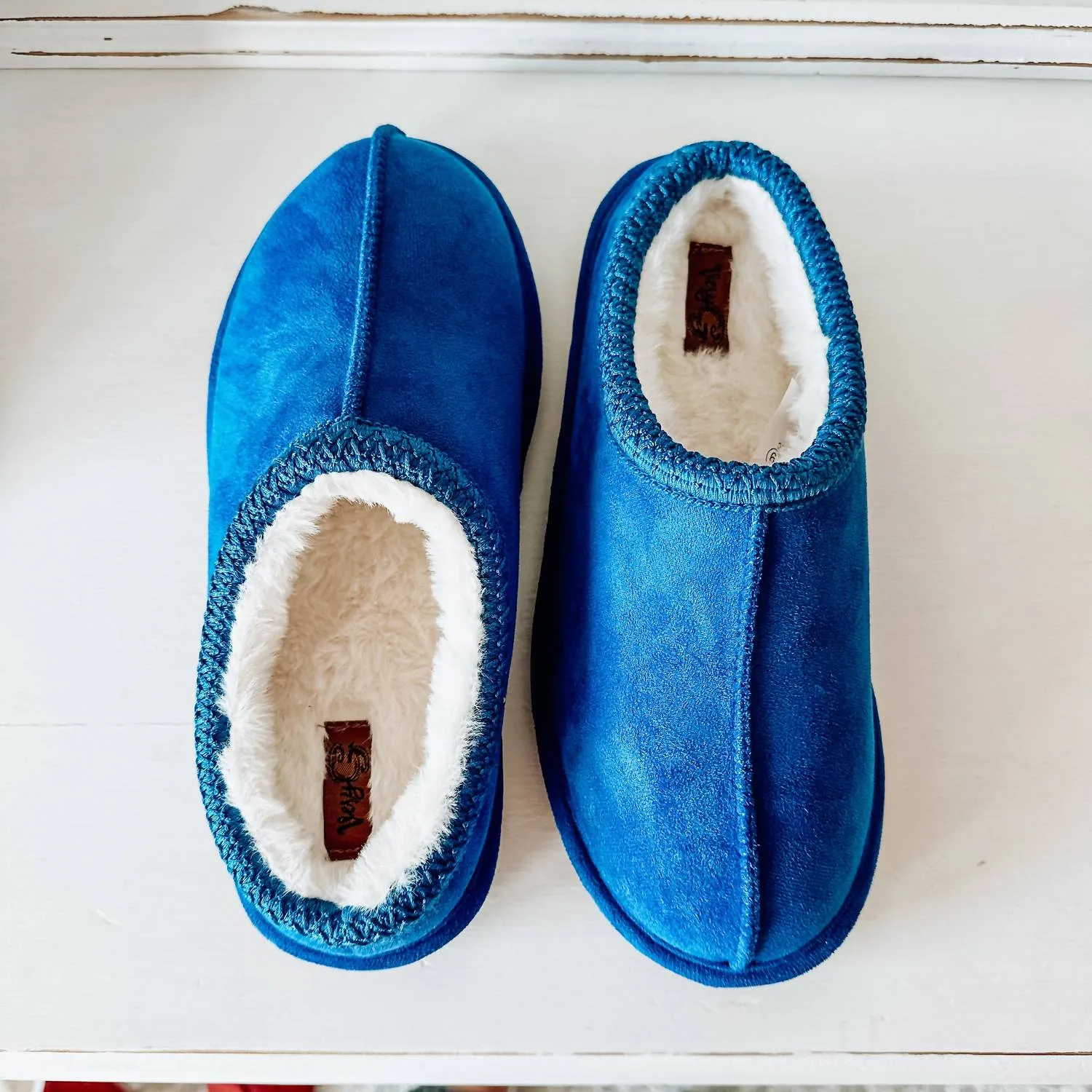 Cheers Women's Platform Slipper In Blue