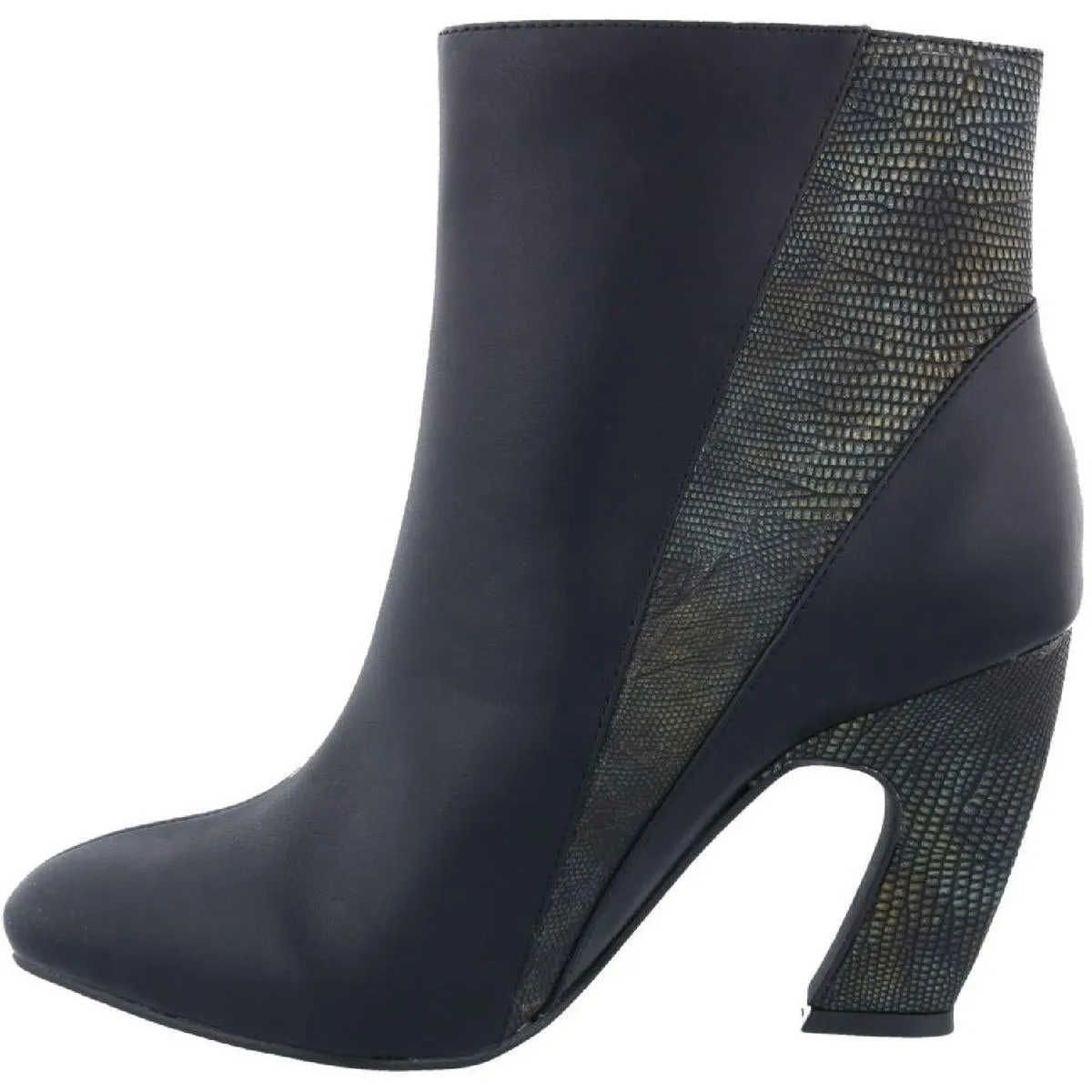 Cirque Womens Pointed Toe Zip-Up Ankle Boots