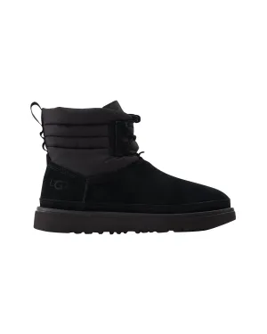 Classic Mini Lace-up Men Synthetic, Black