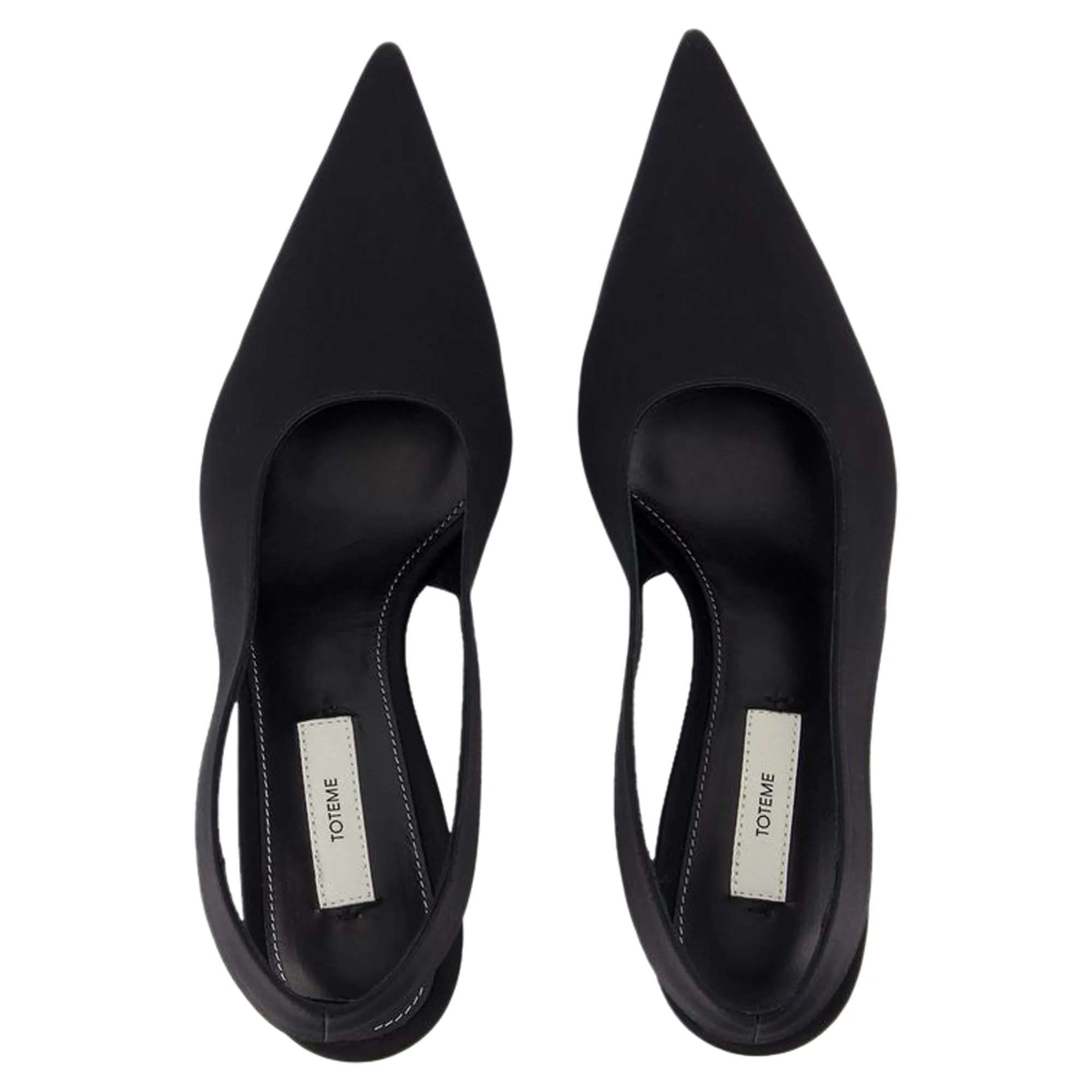 Classic Slingbacks - TOTEME - Silk - Black