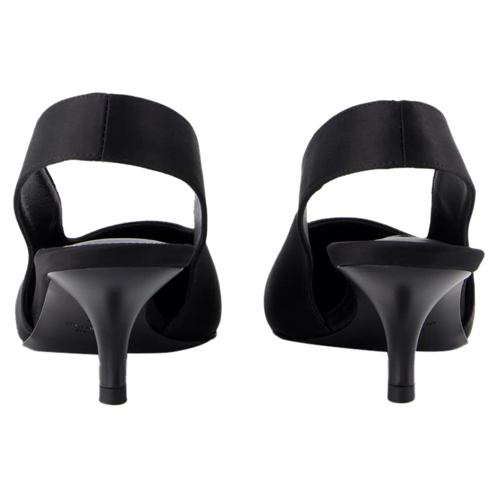 Classic Slingbacks - TOTEME - Silk - Black