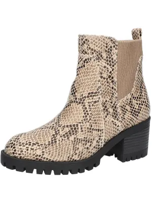 Connery Womens Heel Stretch Ankle Boots