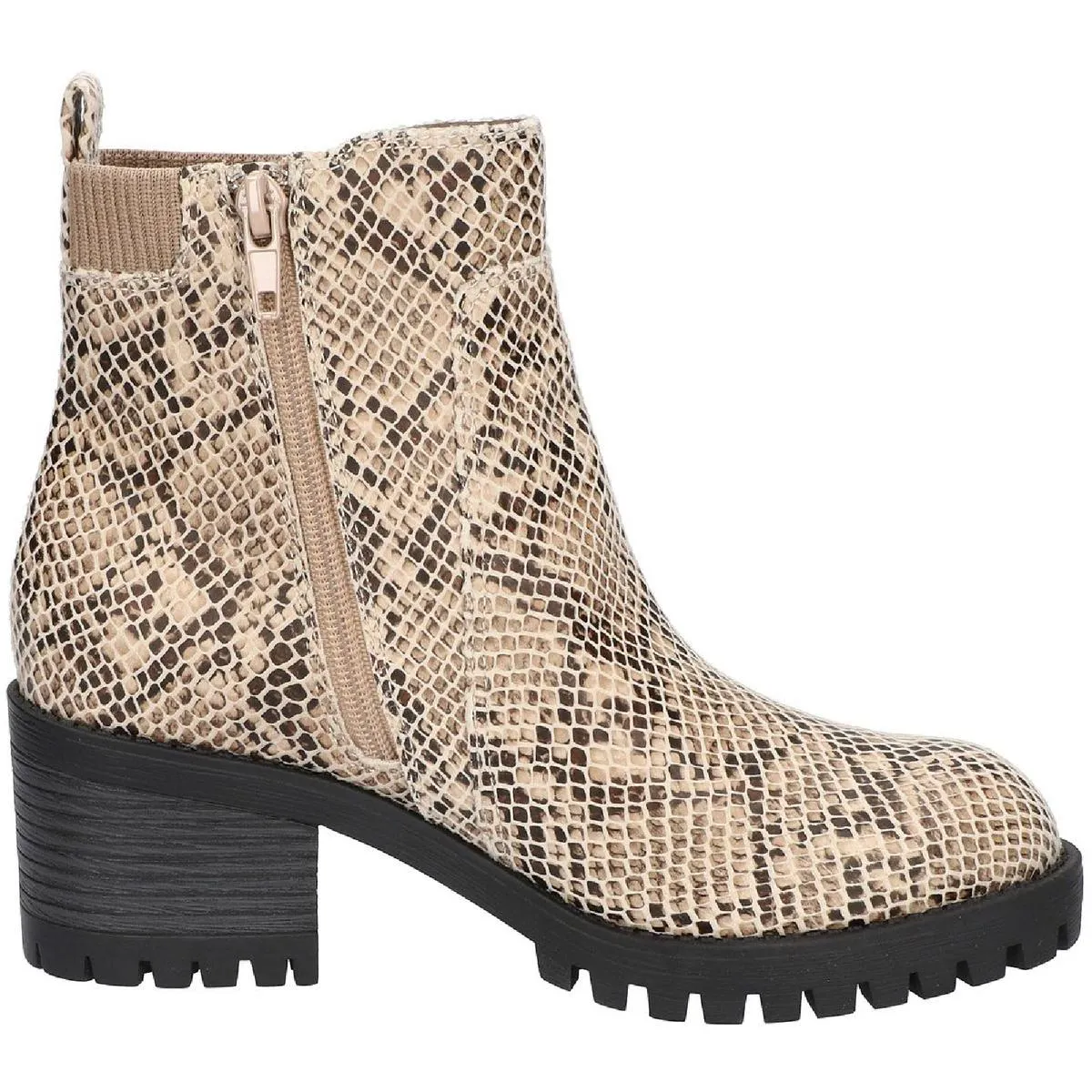 Connery Womens Heel Stretch Ankle Boots