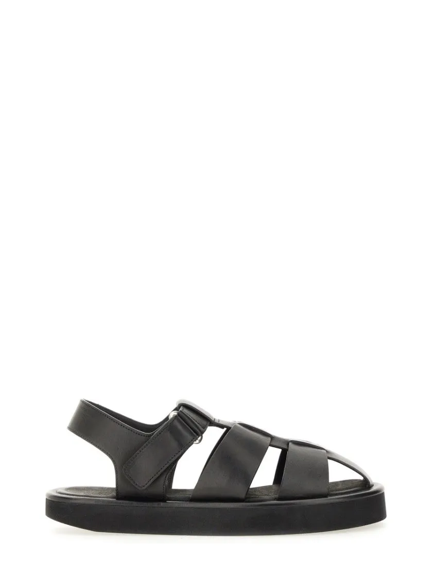 Crisscross Leather Sandal