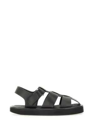 Crisscross Leather Sandal