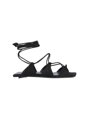 Cross Sandals"  Black