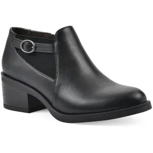 Cuisine Womens Zipper Leather Shooties