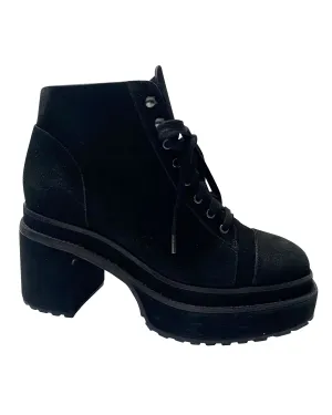 Cult Gaia Ankle Boots in Black Suede