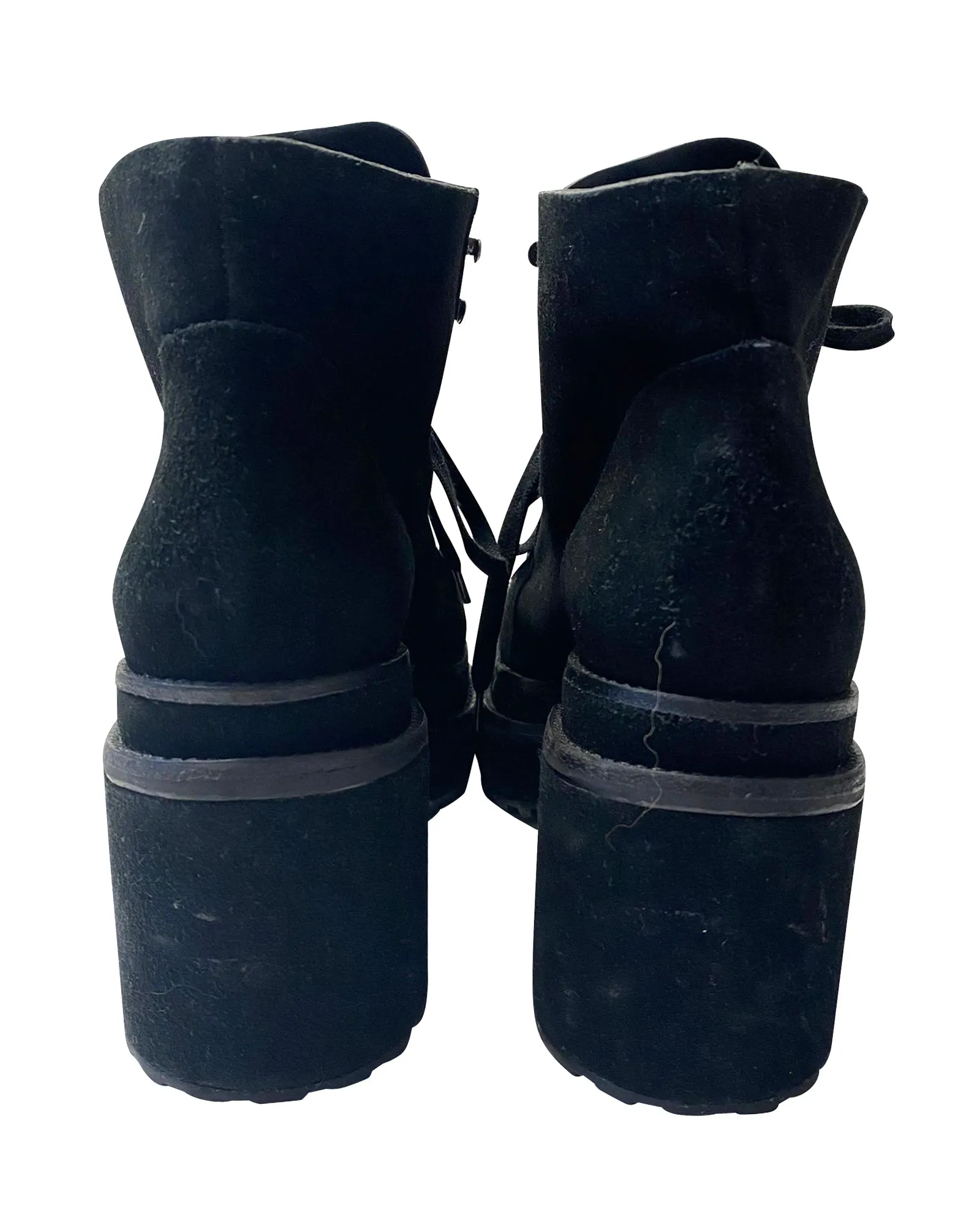 Cult Gaia Ankle Boots in Black Suede