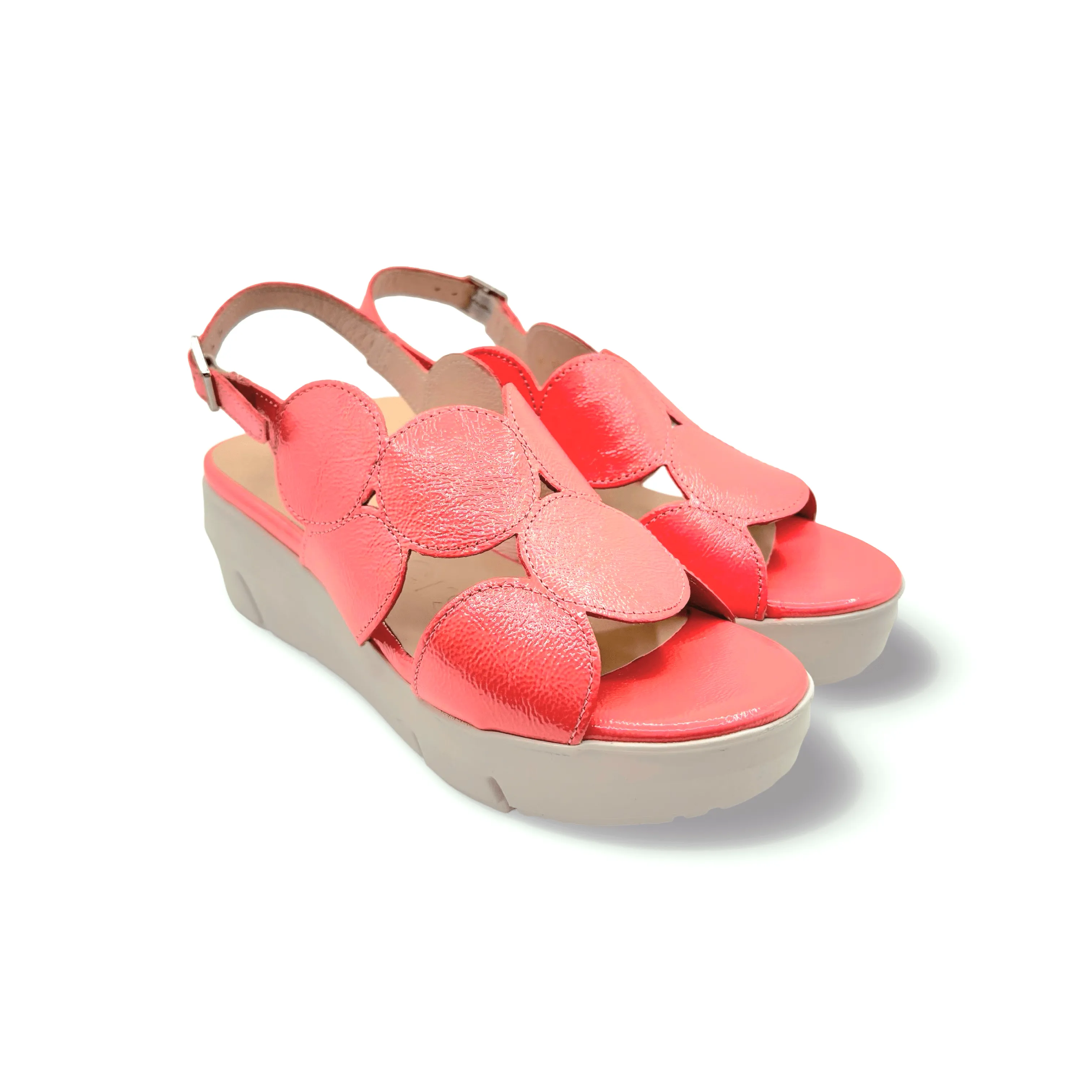 D8210 Coral Slingback Wedge Sandal