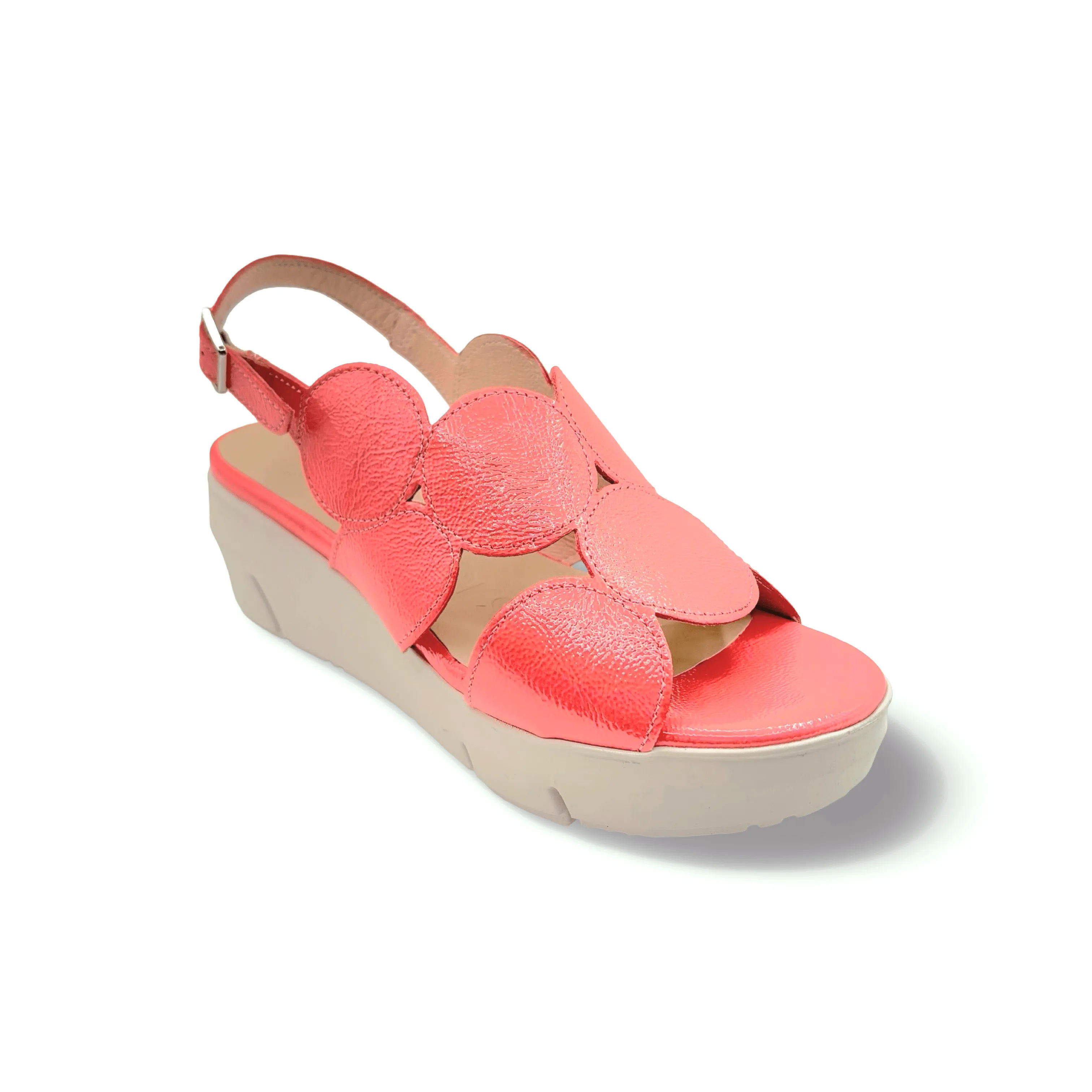 D8210 Coral Slingback Wedge Sandal