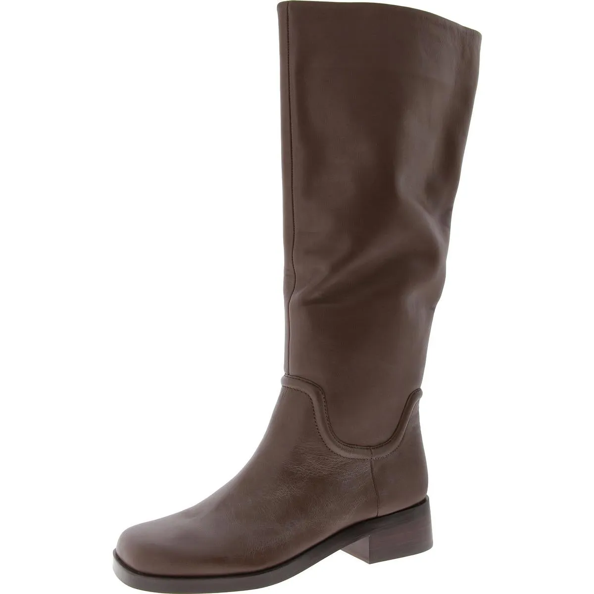 Dani Womens Pull On Square Toe Knee-High Boots