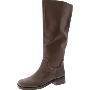 Dani Womens Pull On Square Toe Knee-High Boots