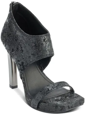 DAVA Womens Leather Square toe Heels