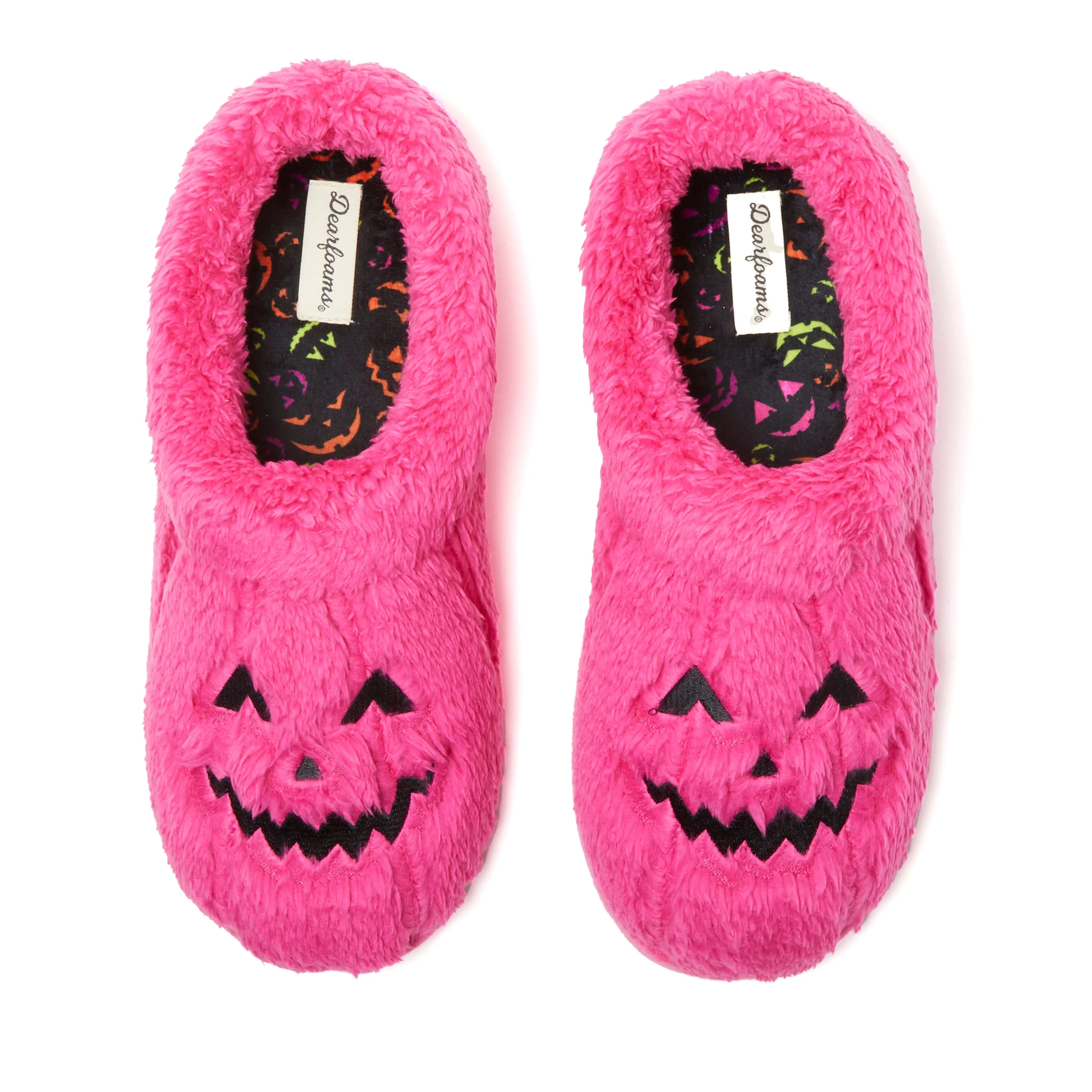 Dearfoams Unisex Jack-O-Lantern Clog Slipper