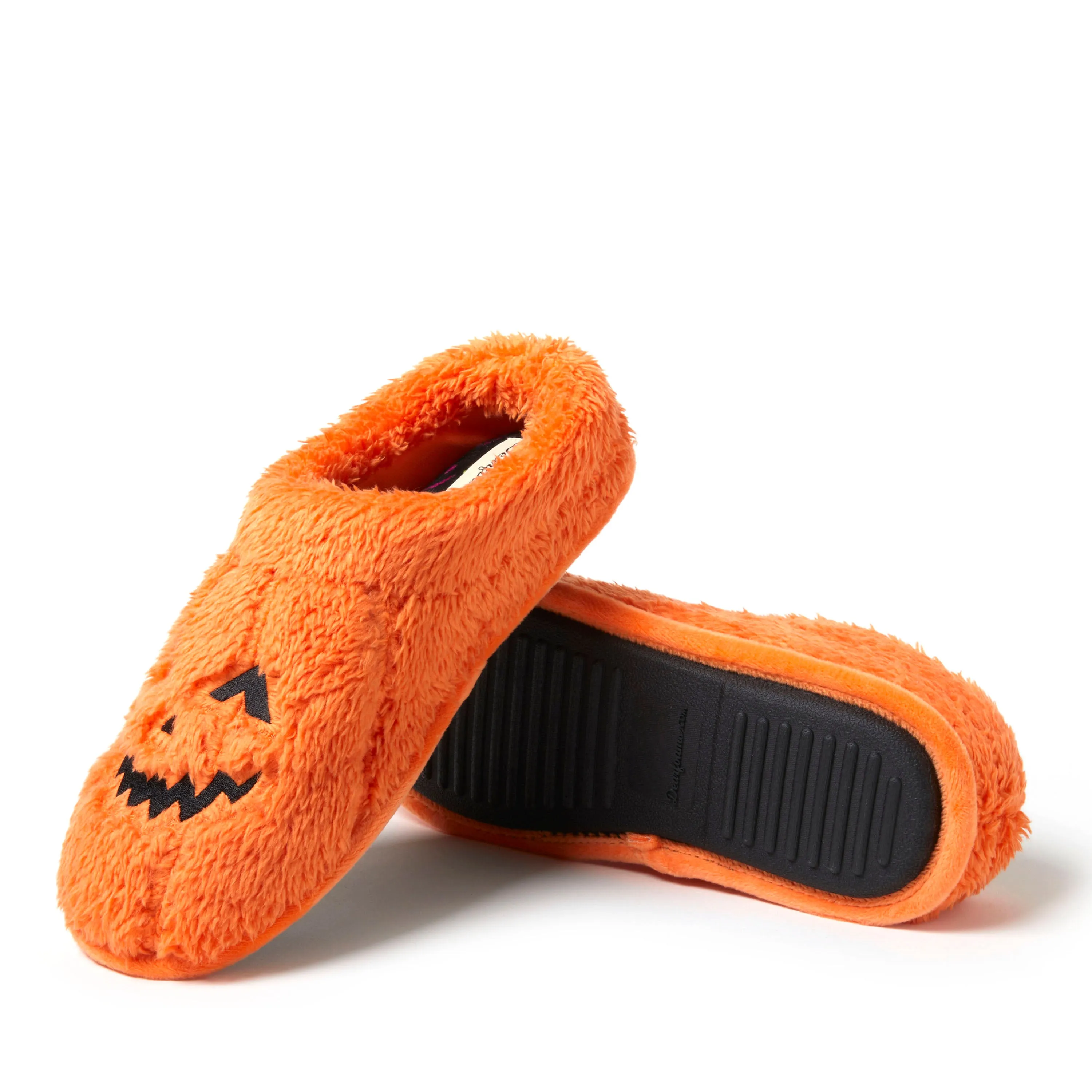 Dearfoams Unisex Jack-O-Lantern Clog Slipper