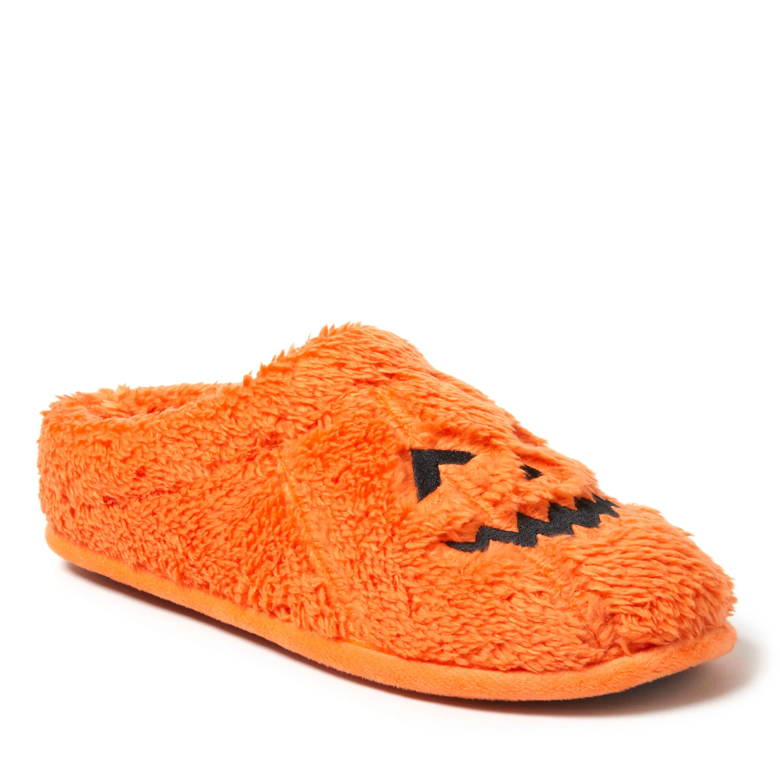 Dearfoams Unisex Jack-O-Lantern Clog Slipper