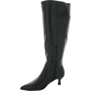Debut Womens Pull On Pointed Toe Knee-High Boots