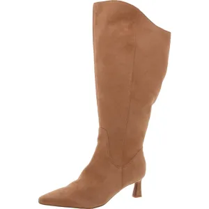 Deesha  Womens Extra Wide Calf Suede Knee-High Boots