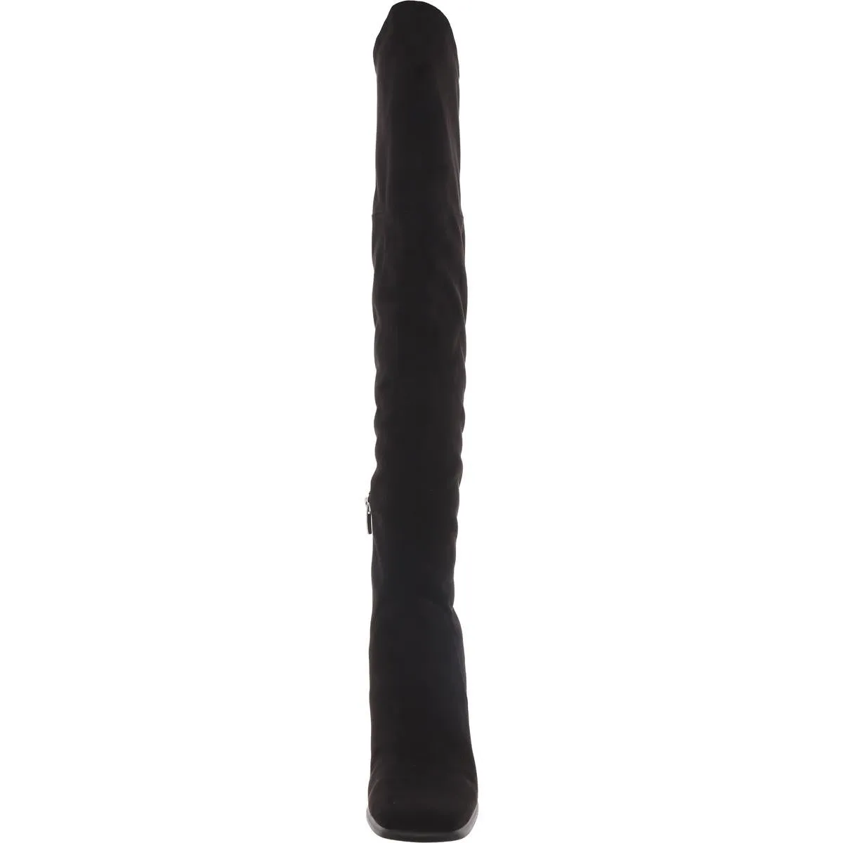 Denki Womens Zipper Faux Suede Over-The-Knee Boots