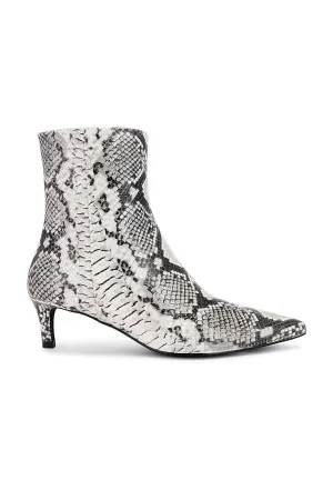 Dinner Date Boot In Black/white Exotic