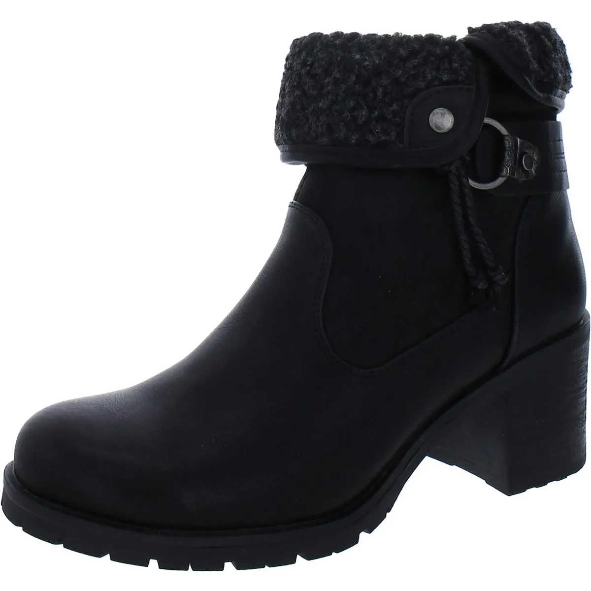 Doja Womens Faux Leather Booties