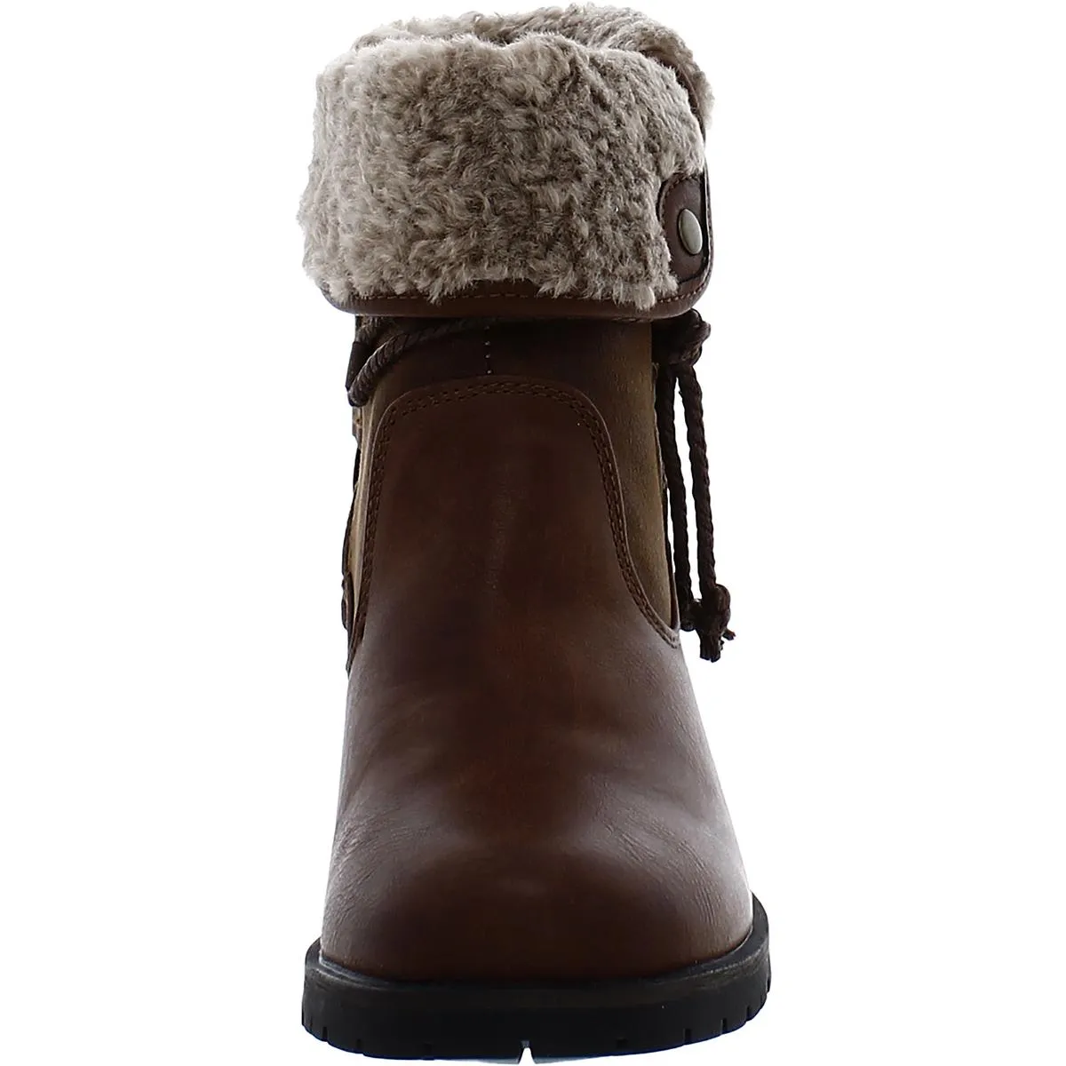 Doja Womens Faux Leather Booties