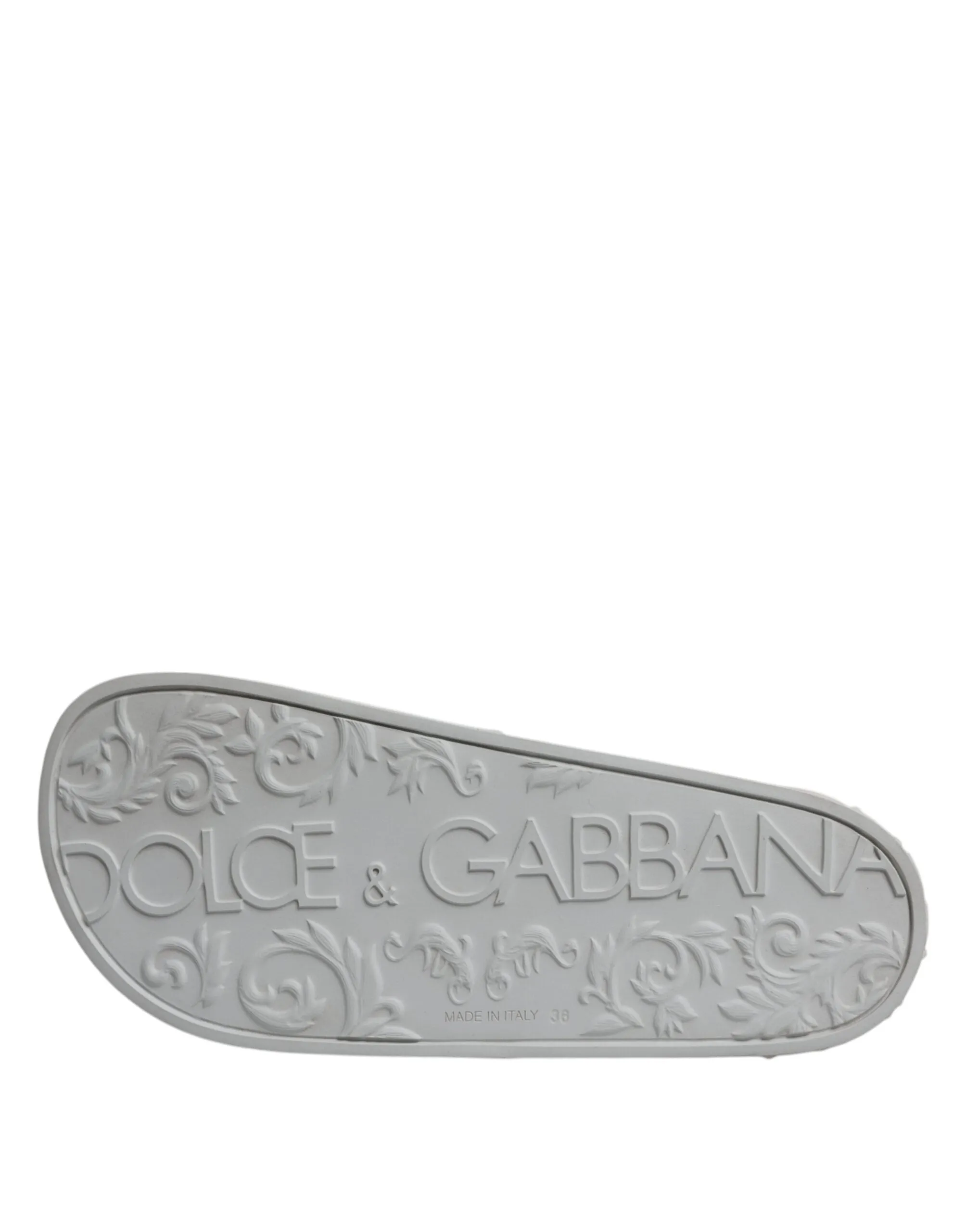 Dolce & Gabbana Rubber Slides Sandals Beachwear Women's Shoes