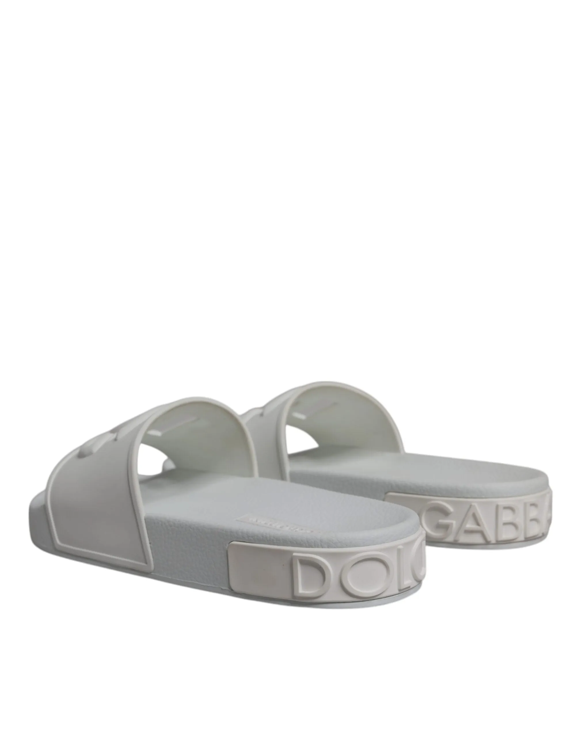 Dolce & Gabbana Rubber Slides Sandals Beachwear Women's Shoes
