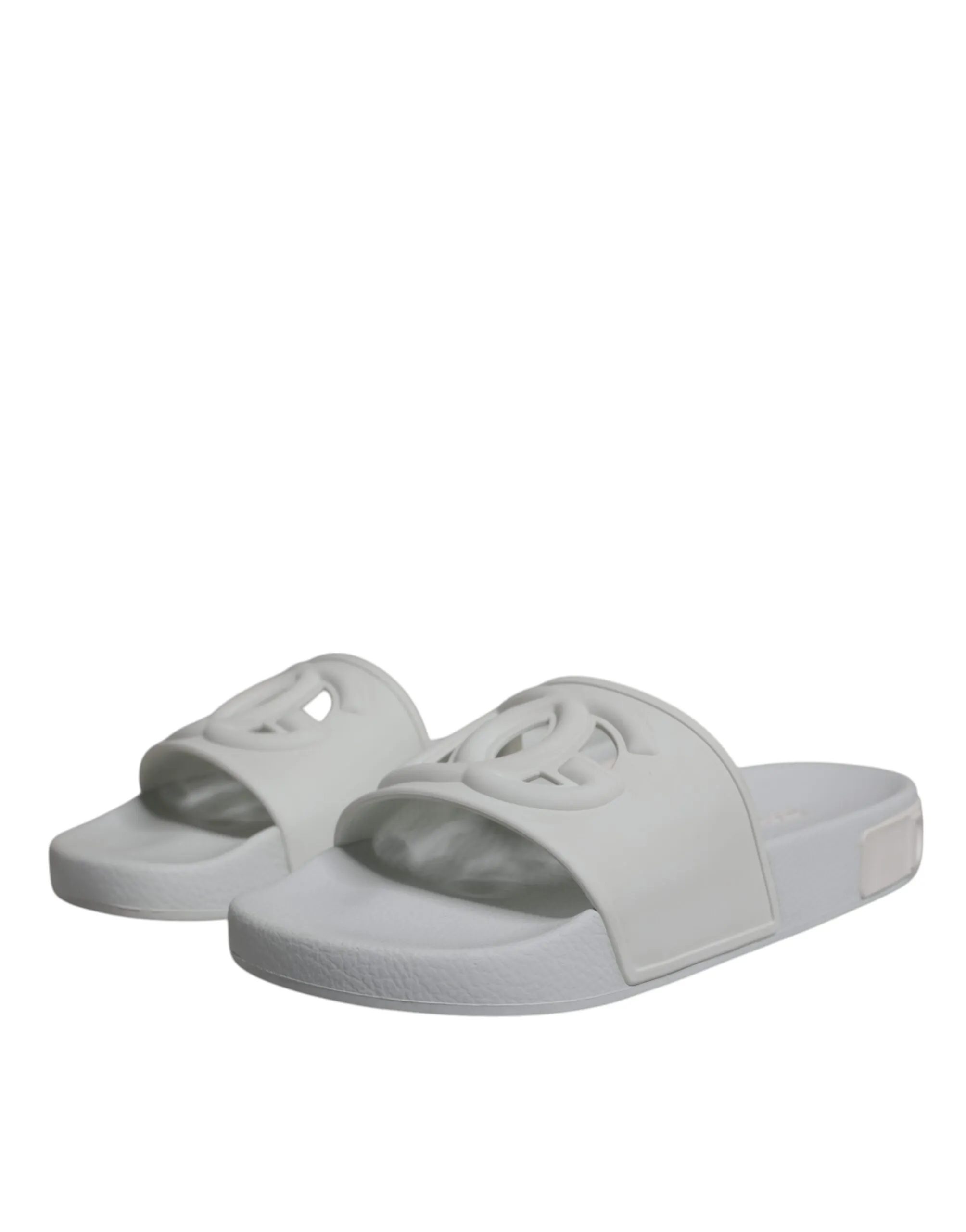 Dolce & Gabbana Rubber Slides Sandals Beachwear Women's Shoes