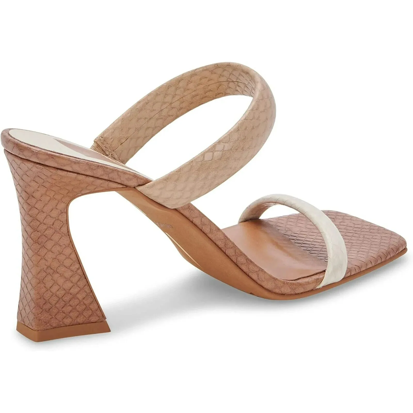 Dolce Vita Novah Sandal Women's US 9 Brown Slip-On Square Toe Spool Heel KHD950
