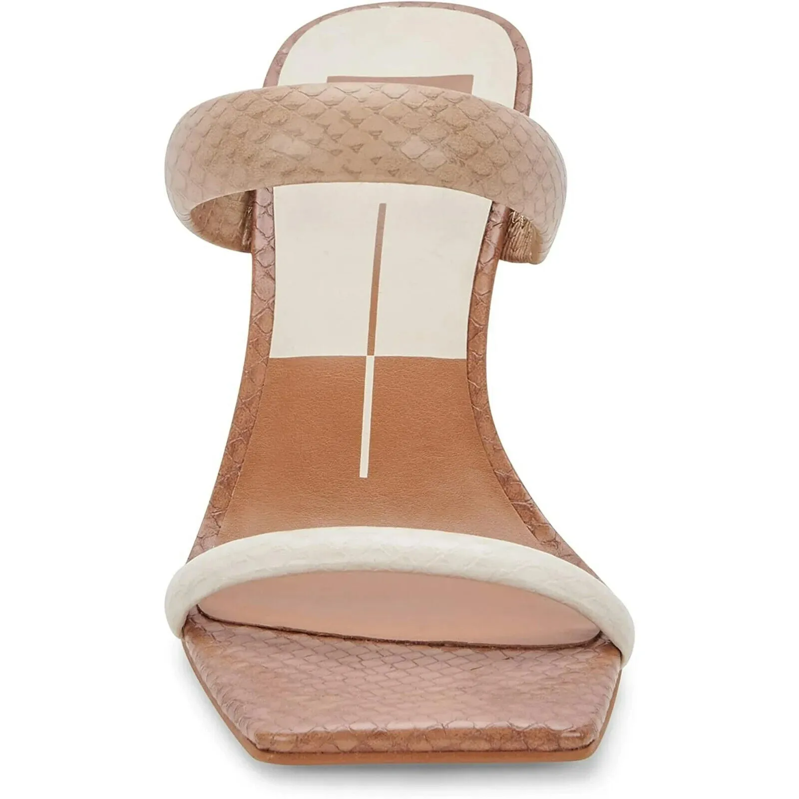 Dolce Vita Novah Sandal Women's US 9 Brown Slip-On Square Toe Spool Heel KHD950