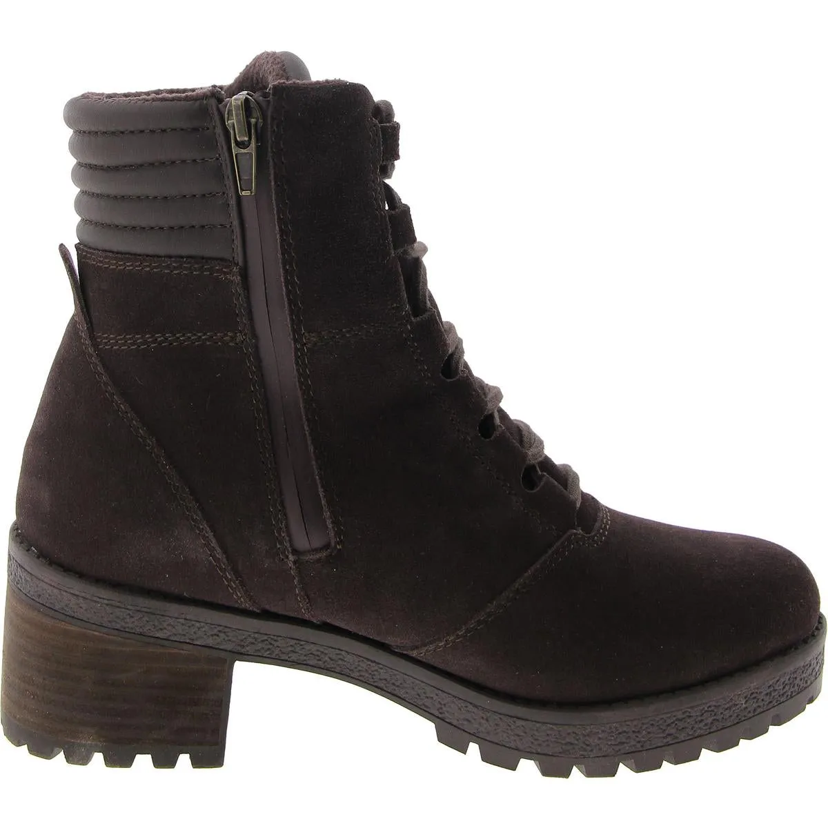 DOUGLAS Womens Round toe Lace up Combat & Lace-Up Boots