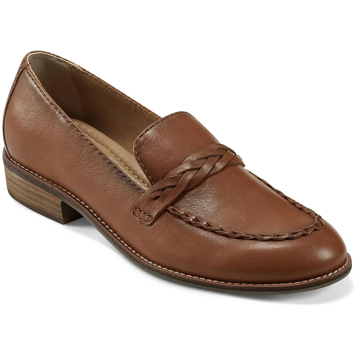 EDIE Womens Braided Man Made Loafers