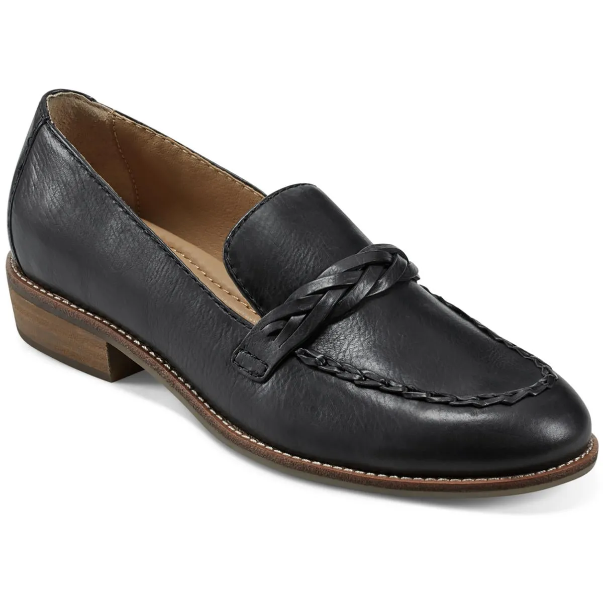EDIE Womens Braided Man Made Loafers