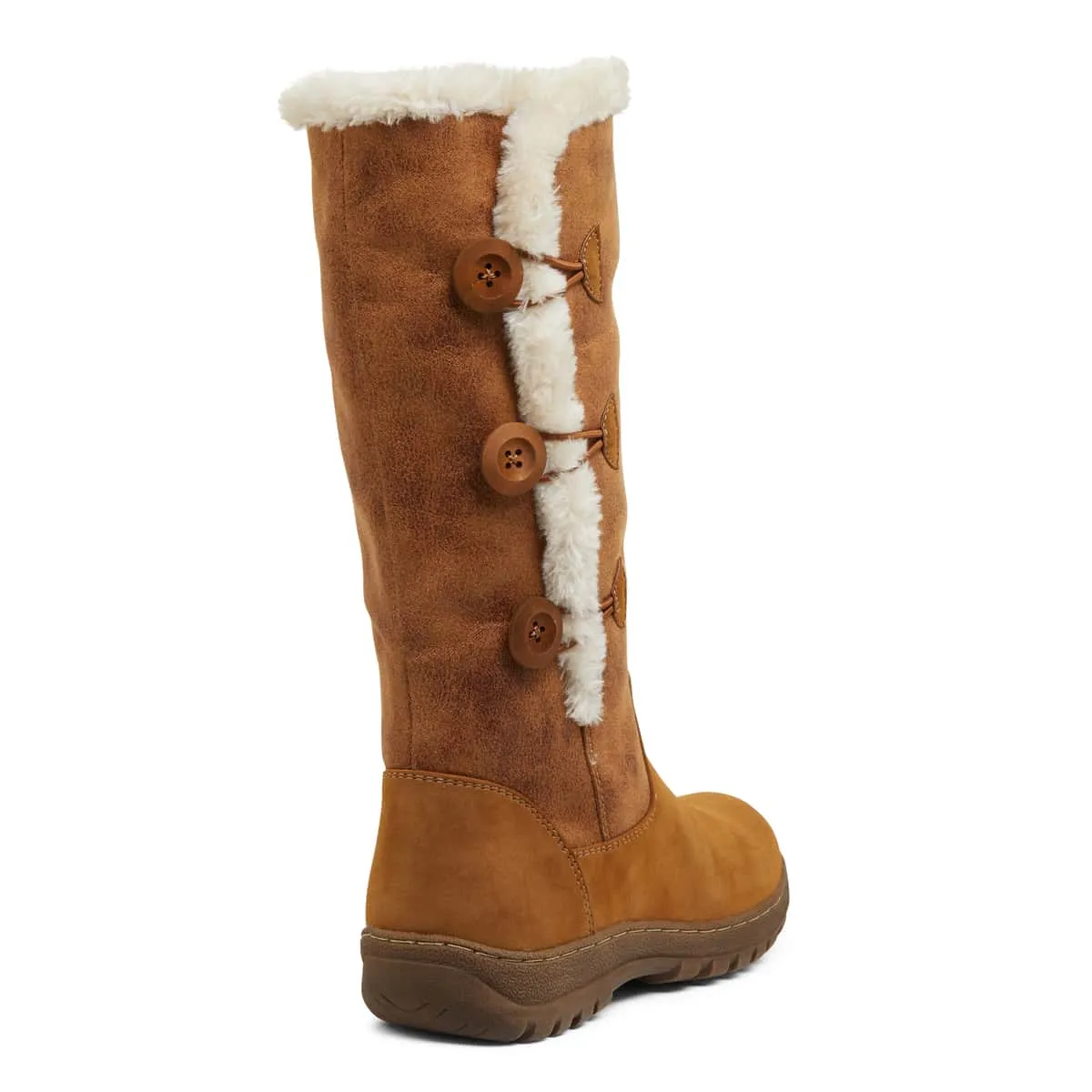 Edmund Boot in Chestnut Micro Smooth
