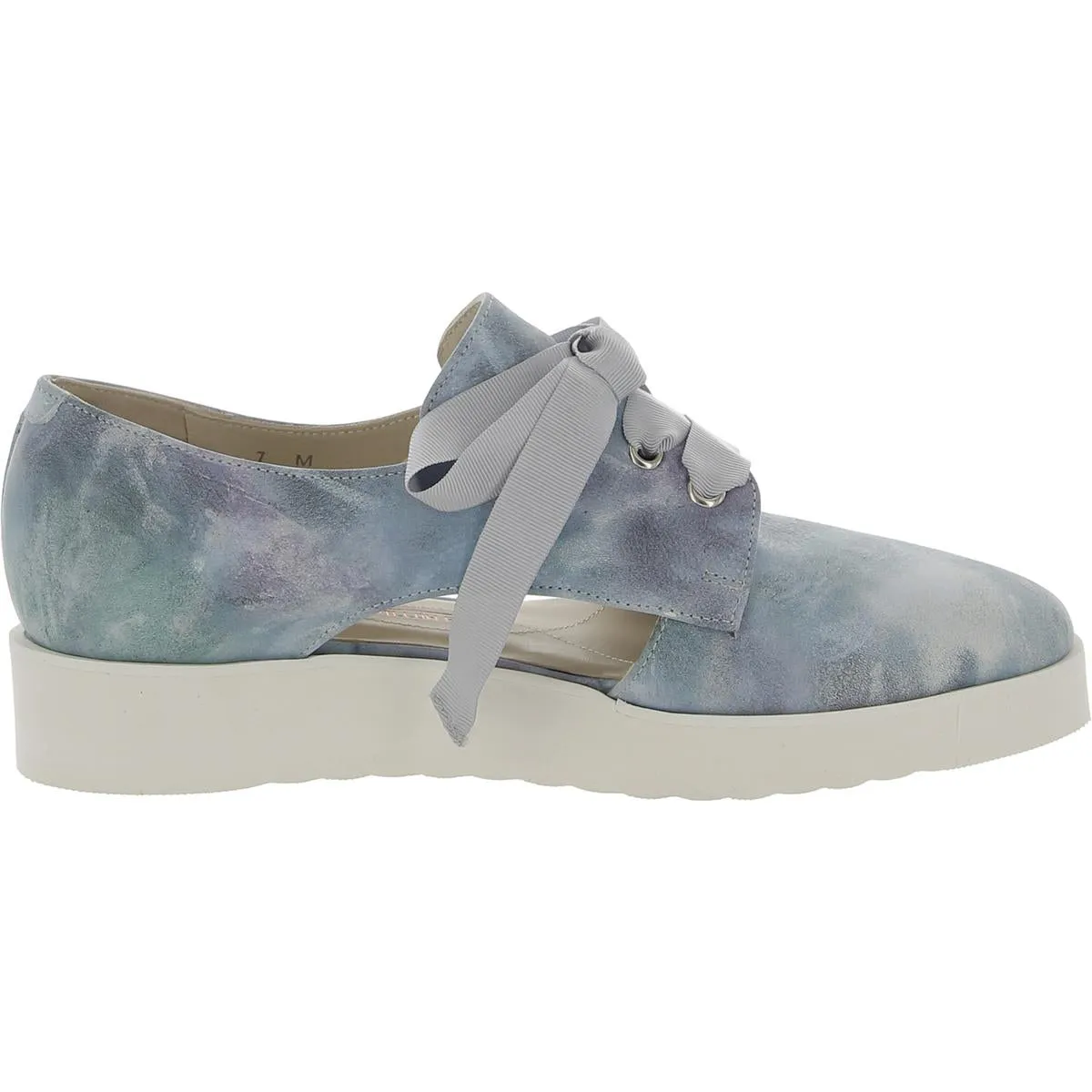Egadi Womens Leather Tie-Dye Oxfords