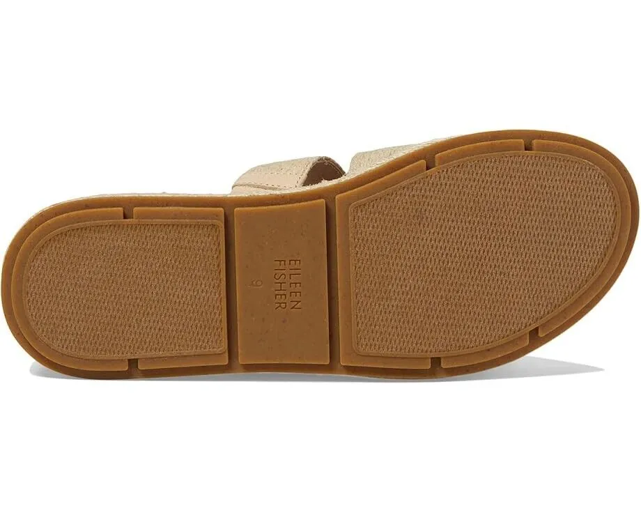 Eileen Fisher Mayla Sandals Women's US 8 Beige Wedge Heel Espadrille KHD1161