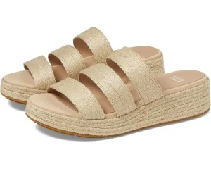 Eileen Fisher Mayla Sandals Women's US 8 Beige Wedge Heel Espadrille KHD1161